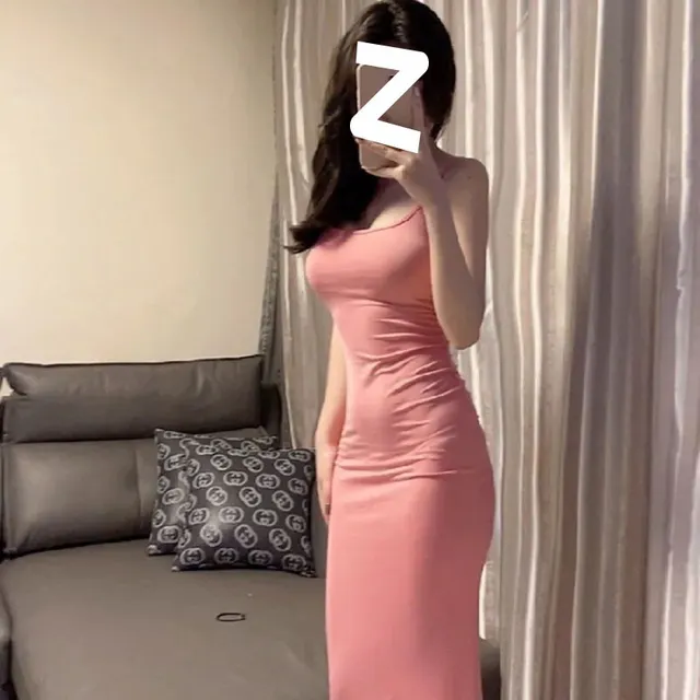 Ins Pure Desire Sleeveless Sling Dress Women Ty807 Pink - Shop at LoveMi