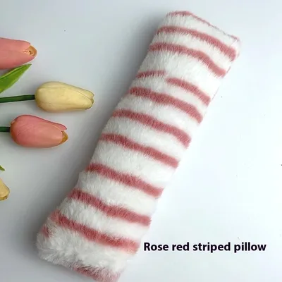 Popular Plush Colorful Stripe Pet Pillow Rose Striped Including Catnip - Shop at LoveMi