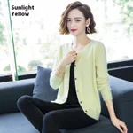 Mink Fur Cardigan Sweater Coat - Daylight Yellow