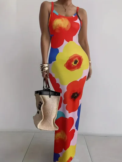 Summer New Suspender Slim Fit Slimming Long Dress A12 - Shop at LoveMi