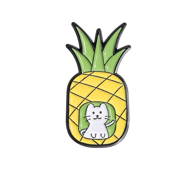 Creative Cartoon Colorful Fruit Cute Metal Brooch Qhxz311 - Shop at LoveMi