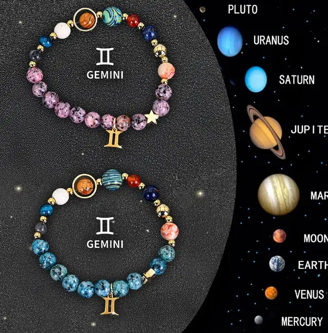 Twelve Zodiac Sign Beaded Bracelet Set 11Style - Shop at LoveMi