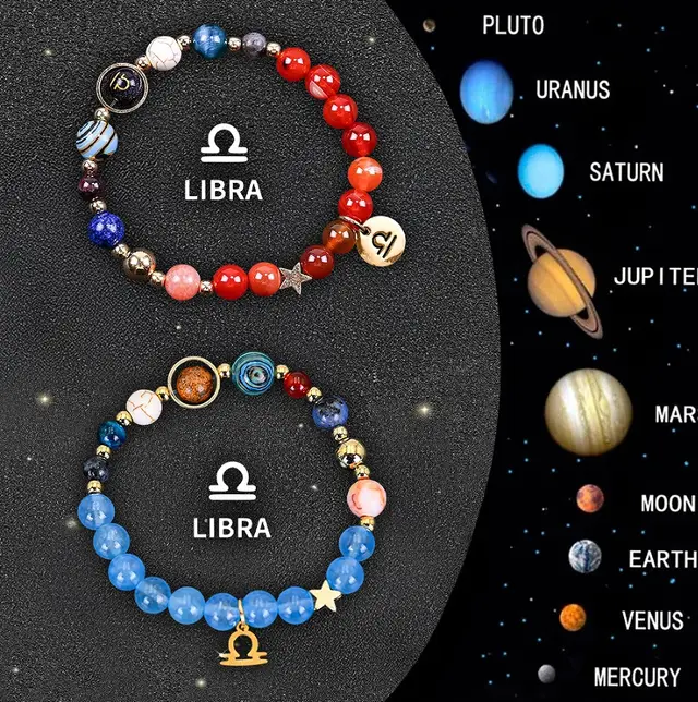 Twelve Zodiac Sign Beaded Bracelet Set - 11 Style