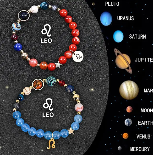 Twelve Zodiac Sign Beaded Bracelet Set 7 Style - Shop at LoveMi