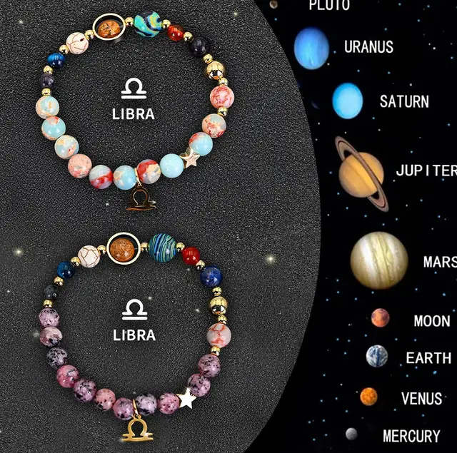 Twelve Zodiac Sign Beaded Bracelet Set 9 Style - Shop at LoveMi