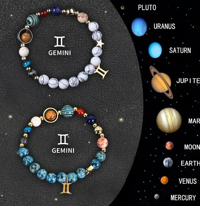 Twelve Zodiac Sign Beaded Bracelet Set 11 Style - Shop at LoveMi