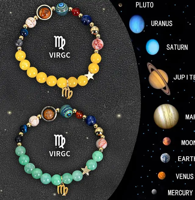 Twelve Zodiac Sign Beaded Bracelet Set 2 Style - Shop at LoveMi