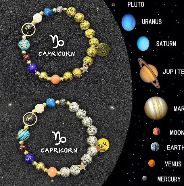 Twelve Zodiac Sign Beaded Bracelet Set 5 Style - Shop at LoveMi