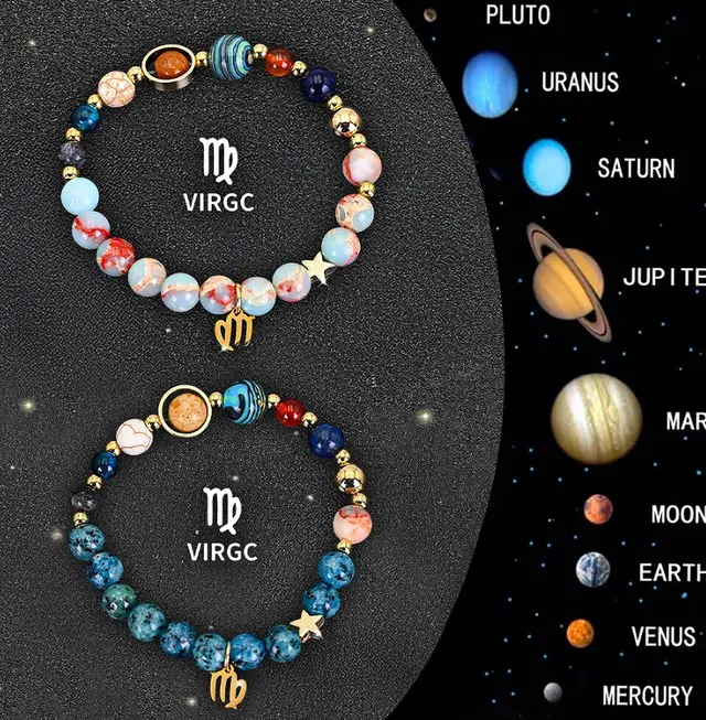 Twelve Zodiac Sign Beaded Bracelet Set 6 Style - Shop at LoveMi