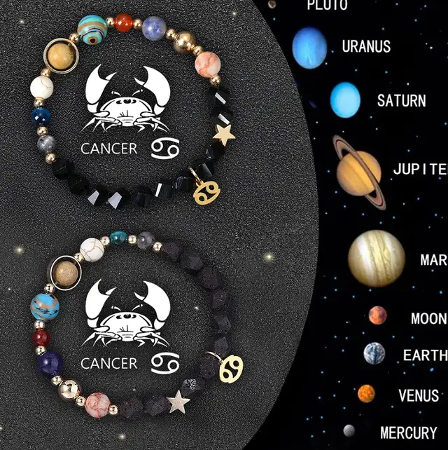 Twelve Zodiac Sign Beaded Bracelet Set 10 Style - Shop at LoveMi