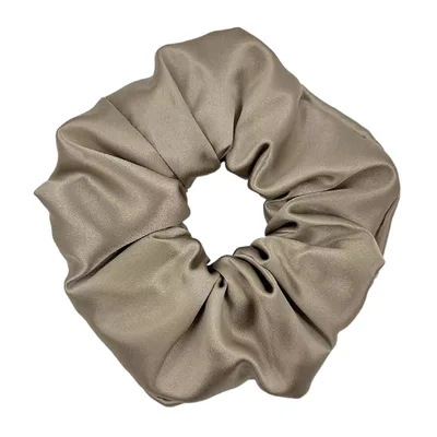 Silk Hair Ring Large Intestine Hair Ring 6CM Hair Rope Mocha Camel - Shop at LoveMi
