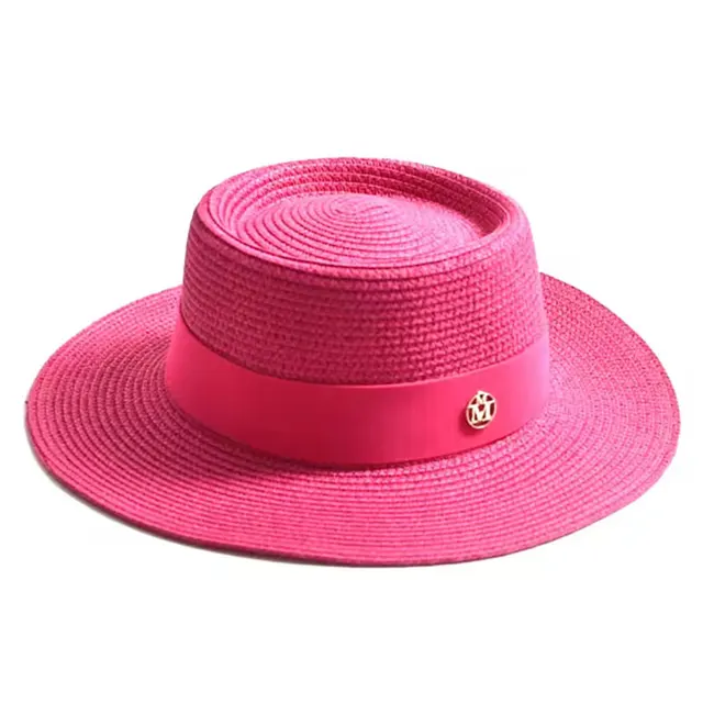 Foldable Beach Seaside Vacation Sun Hat Pink - Shop at LoveMi