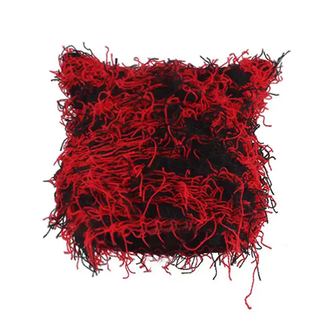 Autumn And Winter Leisure Cute Cat Ears Wool Hat Black And Red - Shop at LoveMi