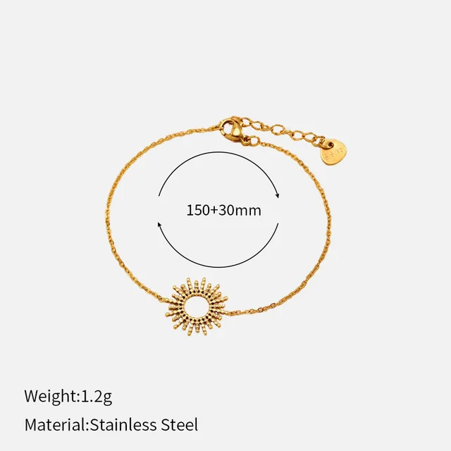 SUNFLOWER Series Niche Accessories Accessories Fashion Necklace Bracelet Gold Bracelet - Shop at LoveMi