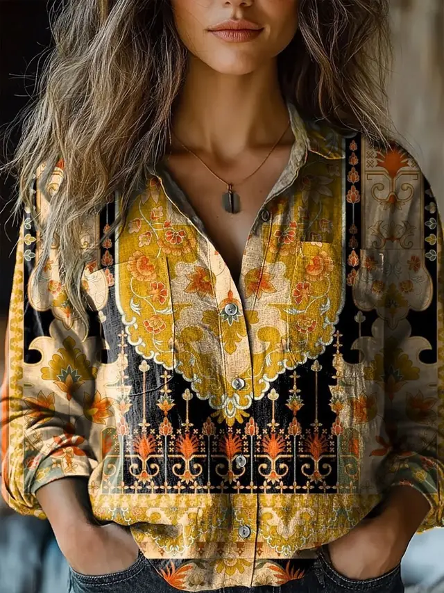 3D Digital Printing Women's Long sleeved Blouse Sx1010 - Shop at LoveMi