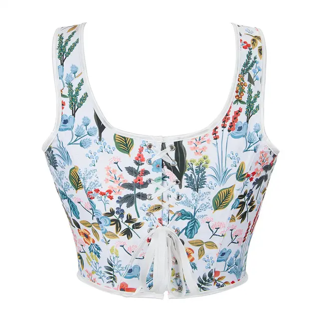 New Style Black Flower Adjustable Shoulder Strap Women's Tube Top Push Up Top White - Shop at LoveMi
