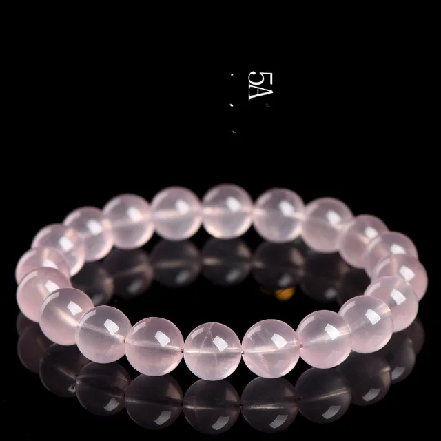 Natural Starlight Crystal Round Beads Women's Bracelet 5A Grade Pink Star Bracelet - Shop at LoveMi