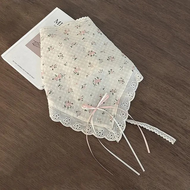 Female Sweet Dopamine Lace Hair Band Headcloth A289 Floral Pink - Shop at LoveMi