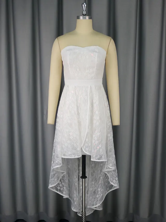 Women's Fashion New Sexy Tube Top Dress White - Shop at LoveMi