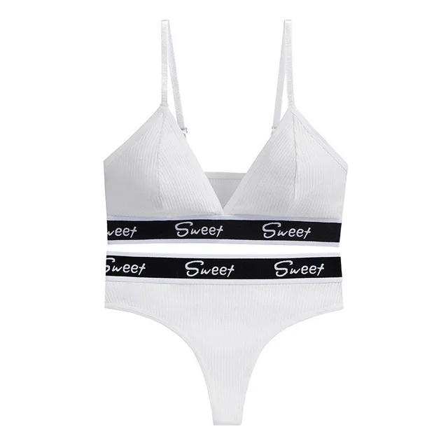 Underwear T back Plus Size Fitness Yoga Sports Underwear White - Shop at LoveMi