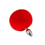 Red Tail Silver Butt Plug