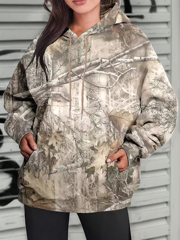 Hoodie Long Sleeve Jungle Maple Leaf Branches Color 6 M - Shop at LoveMi