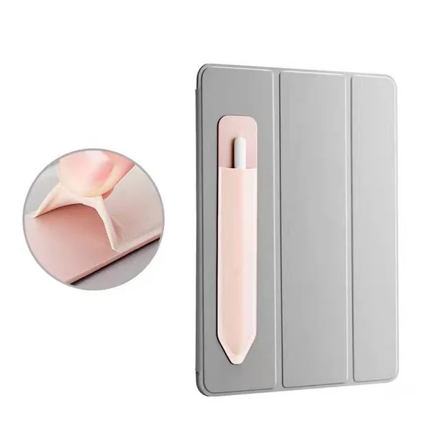 Elastic Lycra Cloth Tablet Touch Pencil Case Capacitor Paste Pen Sleeve Pink - Shop at LoveMi