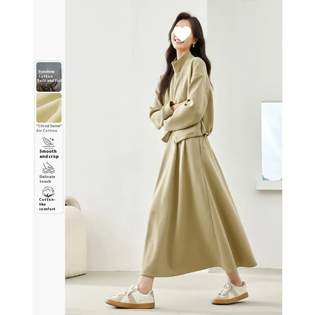 Pea Green Fashion Casual Suit Skirt For Women Pea Green - Shop at LoveMi