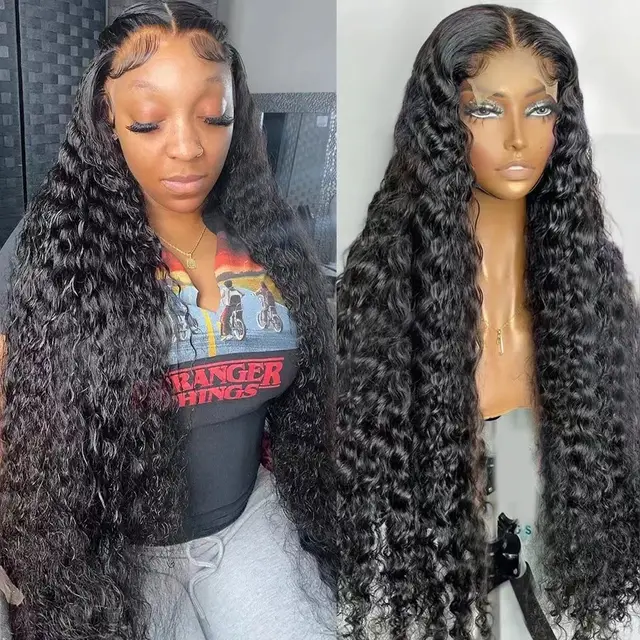 Female Solid Color Wave Roll Front Lace Wig Black - Shop at LoveMi