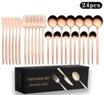 Rose Gold 24Pcs