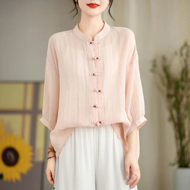 Real Shot Improved New Open Shirt Light Pink - Shop at LoveMi