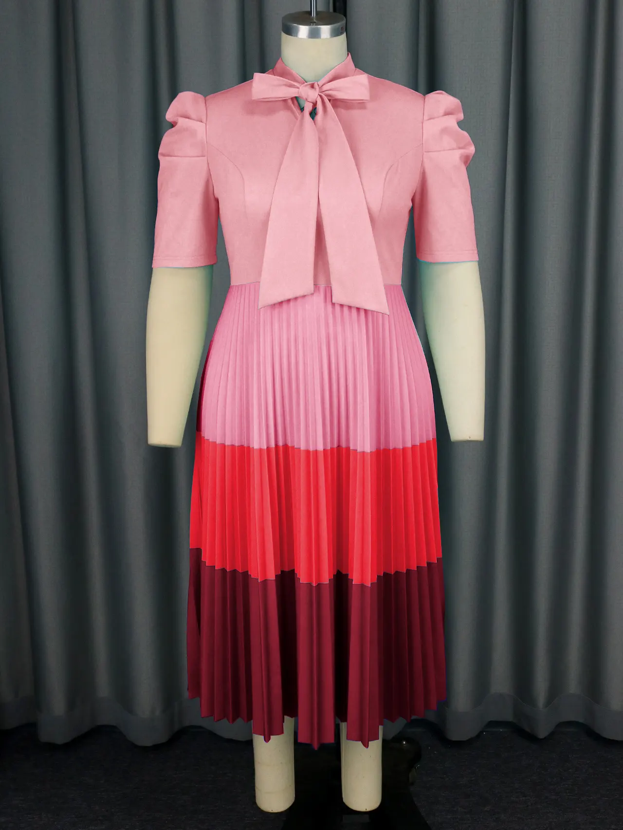 Plus Size Comfort Slimming High-waisted Skirt - Pink