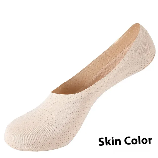 Ice Silk Breathable Invisible Boat Socks Skin Color - Shop at LoveMi