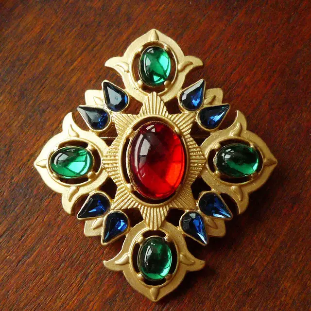 Retro Court Baroque Vintage Brooch Middle Ancient Style G - Shop at LoveMi
