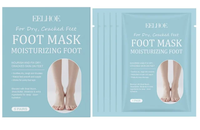 Exfoliating And Moisturizing Foot Mask 5 Pairs - Shop at LoveMi