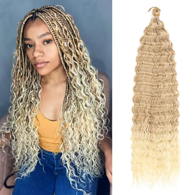 African Chemical Fiber Crochet Long Curly Wig Color27613 - Shop at LoveMi