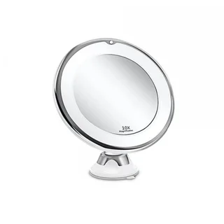 Led Make-up Mirror With Supplement Light - White