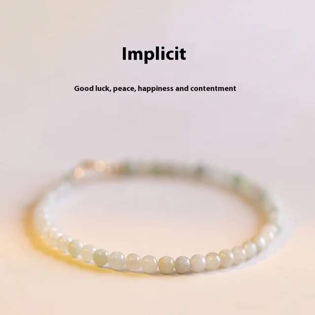 Women's Korean Style Retro Jade Bracelet Ball Type 15Cm Extended Chain - Shop at LoveMi