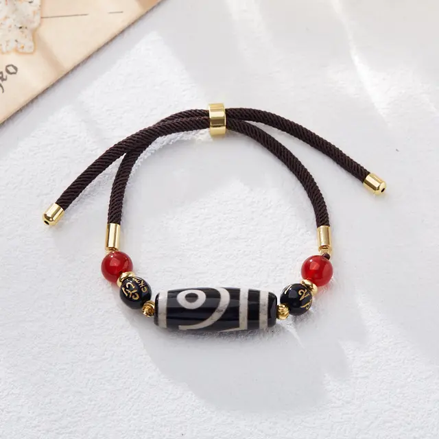 Dzi Bead Agate Bracelet Same Style Agate Dzi Bead Carrying Strap - Shop at LoveMi