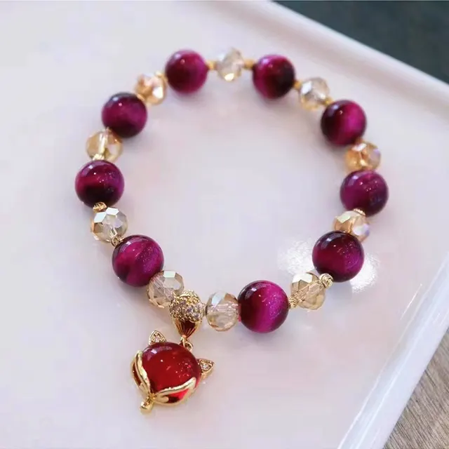 Natural Vanves Stone Single Double Chain Crystal Bracelet Single Chain - Shop at LoveMi