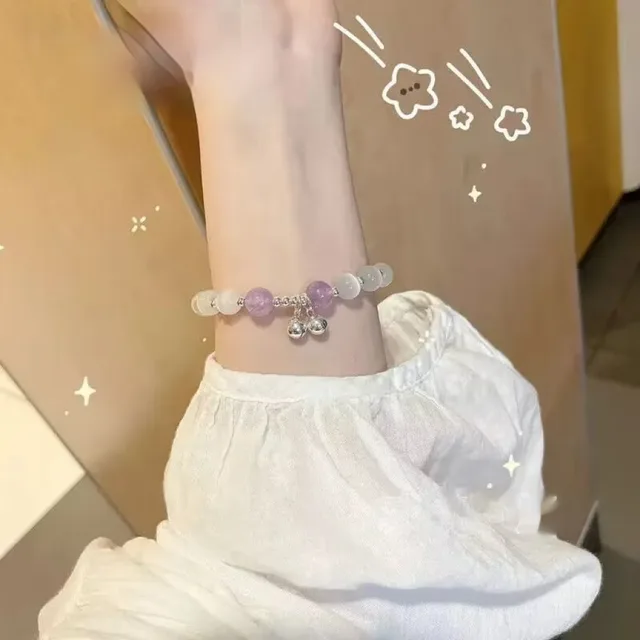 Glass Butterfly Bracelet For Women In Special interest Design Gray Moonlight Bracelet All match M1432 Moon Light Purple - Shop at LoveMi