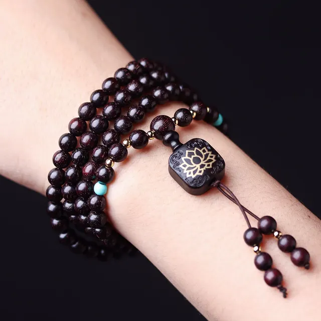 Buddha Beads DIY Matching Flat Lotus Pendant Bracelet Beads Bracelet - Shop at LoveMi