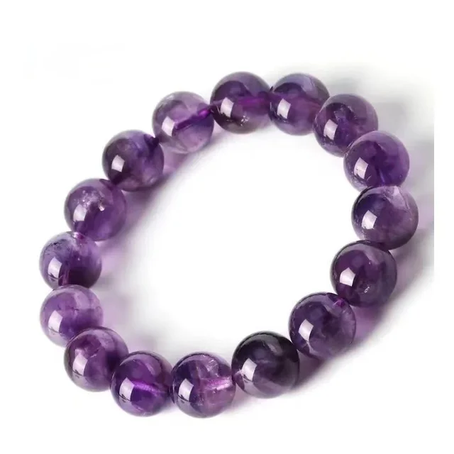 Amethyst Five leaf Flower Pendant Bracelet Amethyst 8Mm - Shop at LoveMi