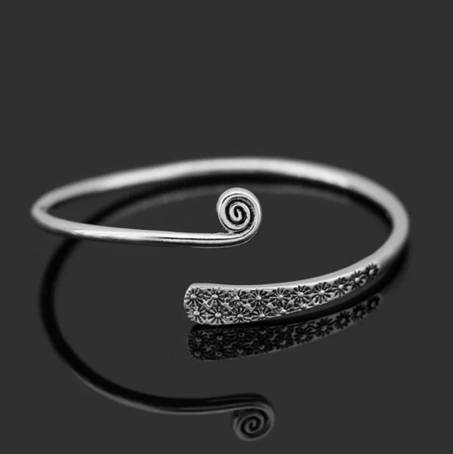 Women's Creative Retro 925 Silver Opening Bracelet Sb90 - Shop at LoveMi