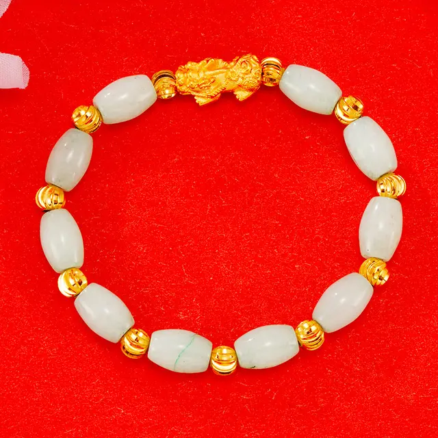 New Reddish Yellow Agate Chalcedony Bracelet Style 5 - Shop at LoveMi