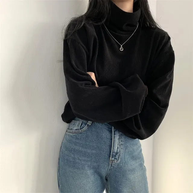 Inner Match T shirt Bottoming Shirt For Women Black - Shop at LoveMi