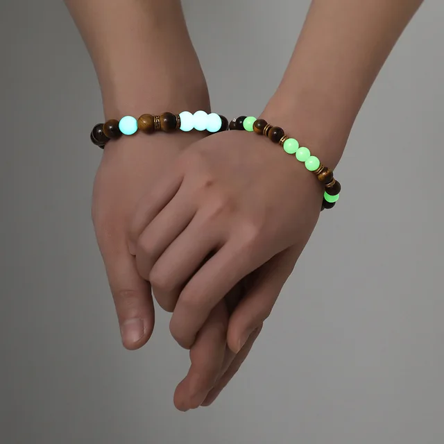 European And American Fashion Retro Fashion Couple Suit Luminous Bracelet Amber Y552 - Shop at LoveMi
