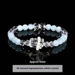 Aquamarine Bear Bracelet