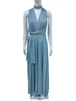 Wearing Method Multi Rope Cross Dress - Blue