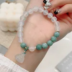 Agate Lotus Seedpod Bracelet